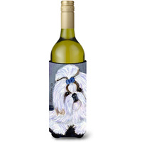 Shih Tzu Wine Bottle Beverage Insulator Beverage Insulator Hugger SS8685LITERK
