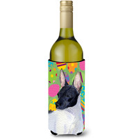 Rat Terrier Easter Eggtravaganza Wine Bottle Beverage Insulator Beverage Insulator Hugger