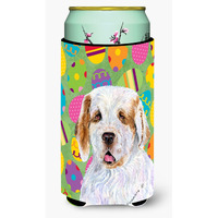 Clumber Spaniel Easter Eggtravaganza  Tall Boy Beverage Insulator Beverage Insulator Hugger