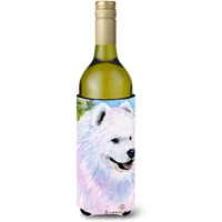 Samoyed Wine Bottle Beverage Insulator Beverage Insulator Hugger SS8755LITERK