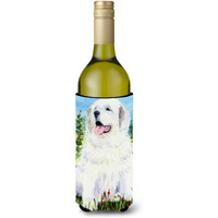 Great Pyrenees Wine Bottle Beverage Insulator Beverage Insulator Hugger SS8866LITERK