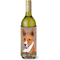 Basenji Wine Bottle Beverage Insulator Beverage Insulator Hugger SC9036LITERK