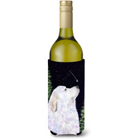 Starry Night Great Pyrenees Wine Bottle Beverage Insulator Beverage Insulator Hugger SS8470LITERK