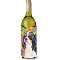Cavalier Spaniel Easter Eggtravaganza Wine Bottle Beverage Insulator Beverage Insulator Hugger SC9471LITERK