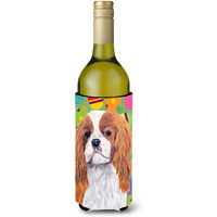 Cavalier Spaniel Easter Eggtravaganza Wine Bottle Beverage Insulator Beverage Insulator Hugger SC9474LITERK