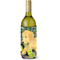 Golden Retriever Wine Bottle Beverage Insulator Beverage Insulator Hugger SS8759LITERK
