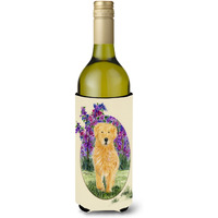 Golden Retriever Wine Bottle Beverage Insulator Beverage Insulator Hugger SS8060LITERK