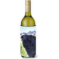 Pug Wine Bottle Beverage Insulator Beverage Insulator Hugger SS8420LITERK