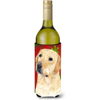 Labrador Snowflakes Holiday Christmas Wine Bottle Beverage Insulator Beverage Insulator Hugger