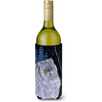 Starry Night Cat - Persian Wine Bottle Beverage Insulator Beverage Insulator Hugger