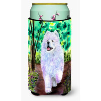 Samoyed  Tall Boy Beverage Insulator Beverage Insulator Hugger