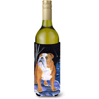Starry Night English Bulldog Wine Bottle Beverage Insulator Beverage Insulator Hugger