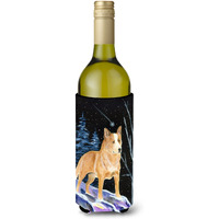 Starry Night Australian Cattle Dog Wine Bottle Beverage Insulator Beverage Insulator Hugger