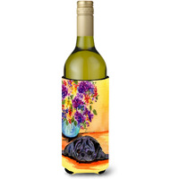 Pug Wine Bottle Beverage Insulator Beverage Insulator Hugger SS8298LITERK