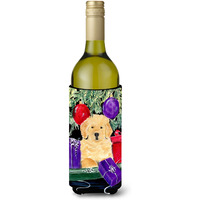 Golden Retriever Wine Bottle Beverage Insulator Beverage Insulator Hugger SS8581LITERK