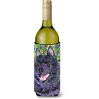 Schipperke Wine Bottle Beverage Insulator Beverage Insulator Hugger SS8822LITERK