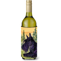 Scottish Terrier Wine Bottle Beverage Insulator Beverage Insulator Hugger SS8511LITERK