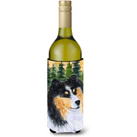 Sheltie Wine Bottle Beverage Insulator Beverage Insulator Hugger SS8140LITERK