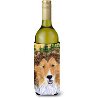 Sheltie Wine Bottle Beverage Insulator Beverage Insulator Hugger SS8141LITERK