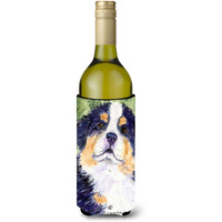Bernese Mountain Dog Wine Bottle Beverage Insulator Beverage Insulator Hugger SS8837LITERK