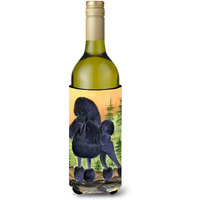 Poodle Wine Bottle Beverage Insulator Beverage Insulator Hugger SS8196BLITERK