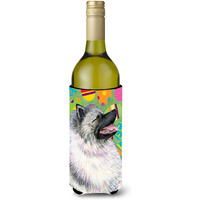 Keeshond Easter Eggtravaganza Wine Bottle Beverage Insulator Beverage Insulator Hugger