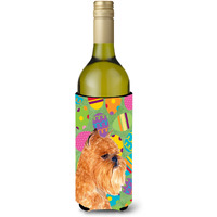 Brussels Griffon Easter Eggtravaganza Wine Bottle Beverage Insulator Beverage Insulator Hugger SS4839LITERK