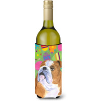 Bulldog English Easter Eggtravaganza Wine Bottle Beverage Insulator Beverage Insulator Hugger SS4836LITERK