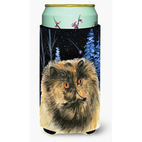 Starry Night Cat - Persian  Tall Boy Beverage Insulator Beverage Insulator Hugger