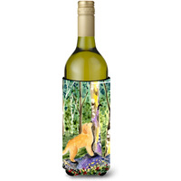 Golden Retriever Wine Bottle Beverage Insulator Beverage Insulator Hugger SS8887LITERK
