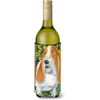Basset Hound Wine Bottle Beverage Insulator Beverage Insulator Hugger SS8964LITERK