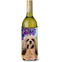 Lhasa Apso Wine Bottle Beverage Insulator Beverage Insulator Hugger SS8436LITERK