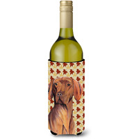 Vizsla Fall Leaves Portrait Wine Bottle Beverage Insulator Beverage Insulator Hugger SC9219LITERK