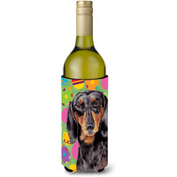 Dachshund Easter Eggtravaganza Wine Bottle Beverage Insulator Beverage Insulator Hugger SC9443LITERK