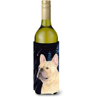 Starry Night French Bulldog Wine Bottle Beverage Insulator Beverage Insulator Hugger SS8441LITERK