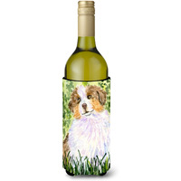 Australian Shepherd Wine Bottle Beverage Insulator Beverage Insulator Hugger SS8844LITERK