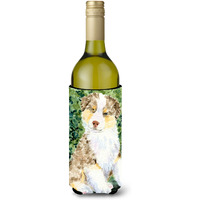 Australian Shepherd Wine Bottle Beverage Insulator Beverage Insulator Hugger SS8847LITERK