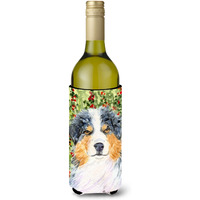 Australian Shepherd Wine Bottle Beverage Insulator Beverage Insulator Hugger SS8848LITERK