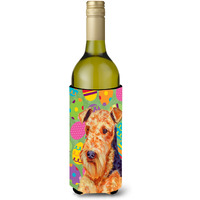 Airedale Easter Eggtravaganza Wine Bottle Beverage Insulator Beverage Insulator Hugger