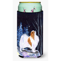 Starry Night Japanese Chin  Tall Boy Beverage Insulator Beverage Insulator Hugger