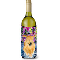 Golden Retriever Wine Bottle Beverage Insulator Beverage Insulator Hugger SS8627LITERK