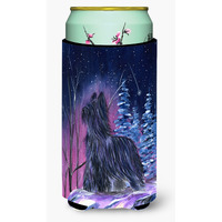 Starry Night Briard  Tall Boy Beverage Insulator Beverage Insulator Hugger