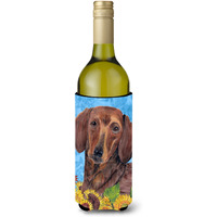 Dachshund Wine Bottle Beverage Insulator Beverage Insulator Hugger SC9072LITERK