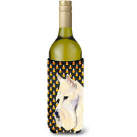 Scottish Terrier Wheaten  Halloween Portrait Wine Bottle Beverage Insulator Beverage Insulator Hugger