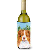 Australian Shepherd Wine Bottle Beverage Insulator Beverage Insulator Hugger SS8317LITERK