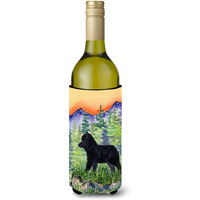 Schipperke Wine Bottle Beverage Insulator Beverage Insulator Hugger SS8231LITERK