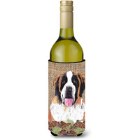 Saint Bernard Wine Bottle Beverage Insulator Beverage Insulator Hugger