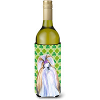 Shih Tzu St. Patrick's Day Shamrock  Wine Bottle Beverage Insulator Beverage Insulator Hugger