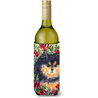 Pomeranian Wine Bottle Beverage Insulator Beverage Insulator Hugger SS8727LITERK