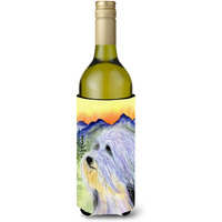 Bearded Collie Wine Bottle Beverage Insulator Beverage Insulator Hugger SS8244LITERK
